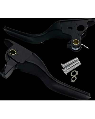 Levier Embrayage Moto DRAG SPECIALTIES LEVER SET SHORT MATTE BLACK 21 Levier Embrayage Moto DRAG SPECIALTIES LEVER SET SHORT MATTE BLACK 21
