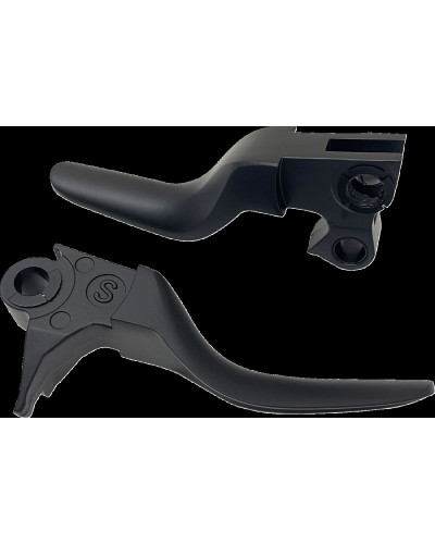 Levier Embrayage Moto DRAG SPECIALTIES LEVER SET SHORT MATTE BLACK 96