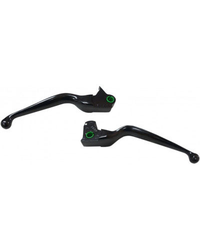 Levier Embrayage Moto DRAG SPECIALTIES LEVERS HAND BLK TRK 14-6