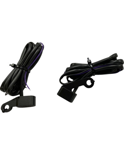 Accessoires Feux Moto DRAG SPECIALTIES LIGHTS MKR BLK/SMOKE 04-13 XL