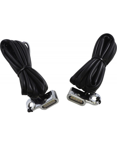 Accessoires Feux Moto DRAG SPECIALTIES LIGHTS MKR C WH/AMBR HYD