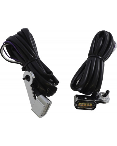 Accessoires Feux Moto DRAG SPECIALTIES LIGHTS MKR C WH/AMBR XL
