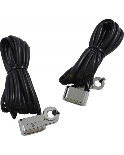 Accessoires Feux Moto DRAG SPECIALTIES LIGHTS MRKR C WH/AMBR 96-