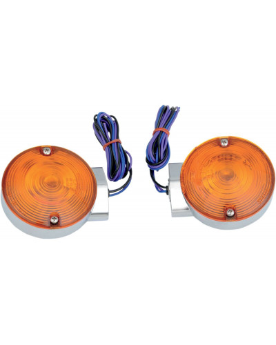 Clignotants Moto DRAG SPECIALTIES LIGHTS T/S CHR FRT FLT