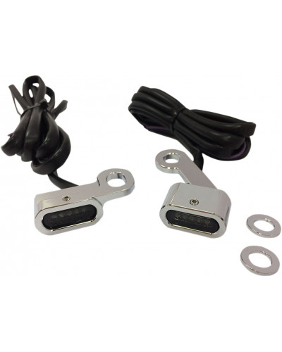 Accessoires Feux Moto DRAG SPECIALTIES LIGHTS TRNSIG CHR SMK XL