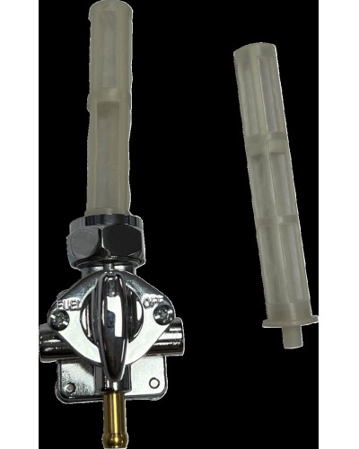 Robinet carburant DRAG SPECIALTIES PETCOCK VAC DOWN OUTLET CHR