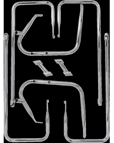 Support Sacoche Moto DRAG SPECIALTIES RAIL S/B CHR FLT 09-13