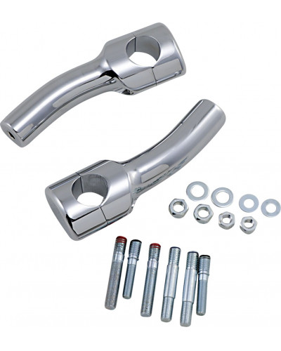 Guidon Moto DRAG SPECIALTIES RISERS BIG BUF 5.5PB CHR