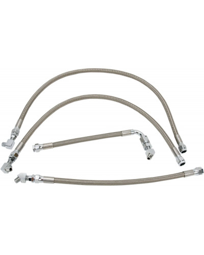 Durite Mise à l'Air Moto DRAG SPECIALTIES SS OIL LINE KIT 87-90 FXR