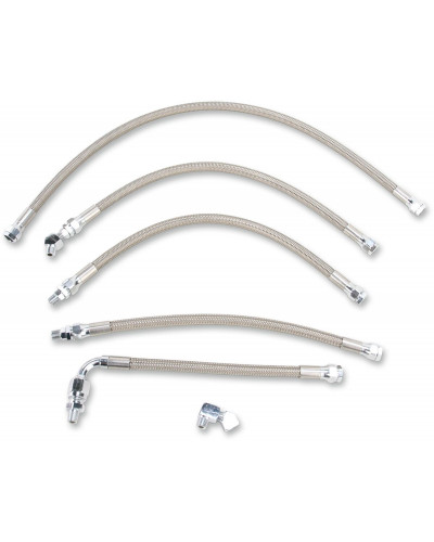 Durite Mise à l'Air Moto DRAG SPECIALTIES SS OIL LINE KIT 91-94 FXR