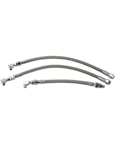 Durite Mise à l'Air Moto DRAG SPECIALTIES SS OIL LINE KIT 92-98DYNA