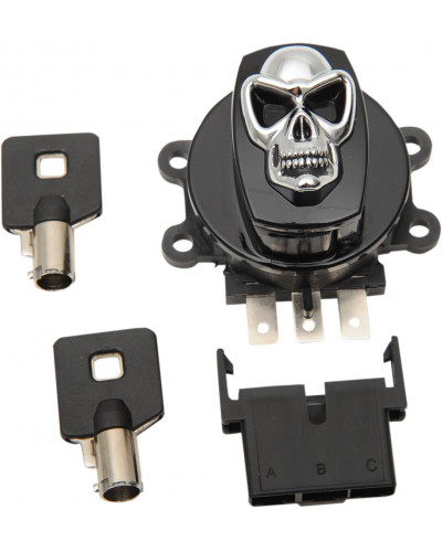 Interrupteur Contacteur Moto DRAG SPECIALTIES SWITCH IGN BLK SKL 93-13
