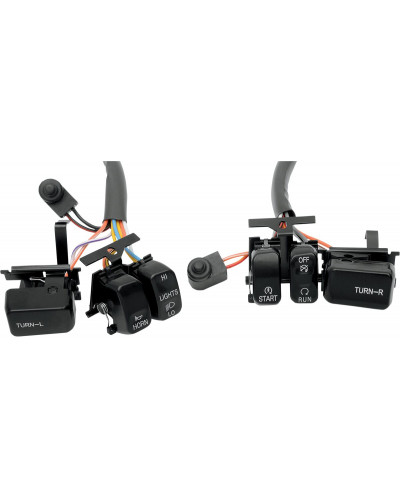 Interrupteur Contacteur Moto DRAG SPECIALTIES SWITCH KIT BLK 96-13 BT