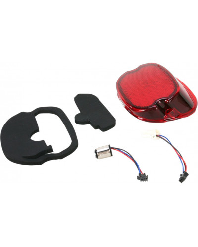 Accessoires Feux Moto DRAG SPECIALTIES TAILLIGHT RED/BOTT LO PRO