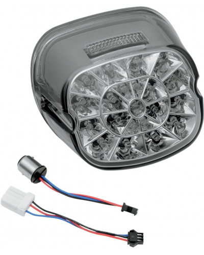 Accessoires Feux Moto DRAG SPECIALTIES TAILLIGHT WEB LED SMK TOP