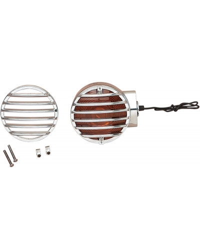 Grille de protection feux DRAG SPECIALTIES TURN SIGNAL LENS GRILLES FLT Grille de protection feux DRAG SPECIALTIES TURN SIGNAL LENS GRILLES FLT