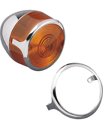 Clignotants Moto DRAG SPECIALTIES TURN SIGNAL LENS TRIM RING CHR