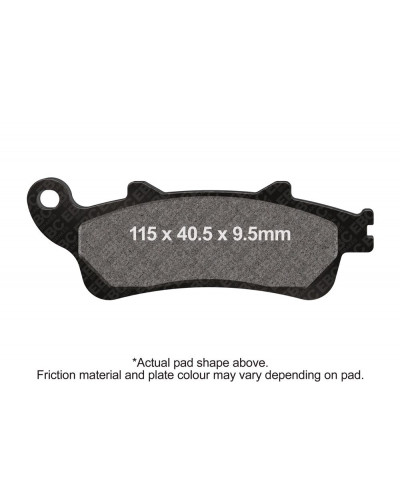 Plaquettes Freins EBC BRAKE PAD CARBON SCOOTER