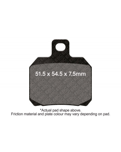 Plaquettes Freins EBC BRAKE PAD EPFA SIN EXT PR
