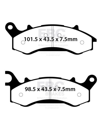 Plaquettes Freins EBC BRAKE PAD FA SER ORGANIC Plaquettes Freins EBC BRAKE PAD FA SER ORGANIC