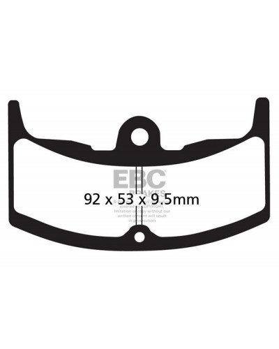 Plaquettes Freins EBC BRAKE PAD ORGANIC STREET Plaquettes Freins EBC BRAKE PAD ORGANIC STREET