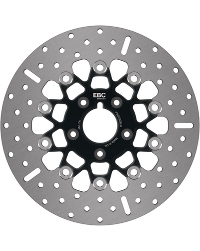 Accessoires Freinage Moto EBC EBC Black Chrome Centred Stainless Floating Disc For HD Accessoires Freinage Moto EBC EBC Black Chrome Centred Stainless Floating Disc For HD