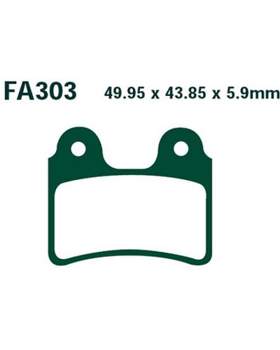 Plaquettes Freins EBC FA303 est remplacée par la FA303TT