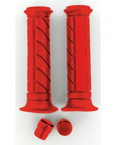 Poignées Moto EBC GX002 Galindo Superbike Grips Red