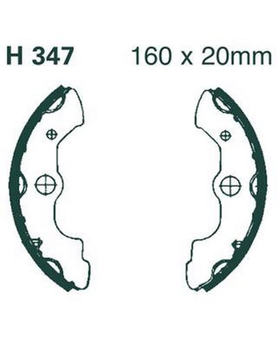 Machoires Frein Moto EBC Jeu de machoires EBC-809