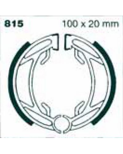 Machoires Frein Moto EBC Jeu de machoires EBC-815