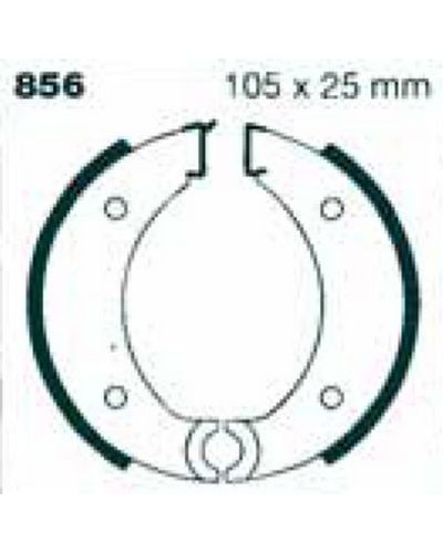 Machoires Frein Moto EBC Jeu de machoires EBC-856