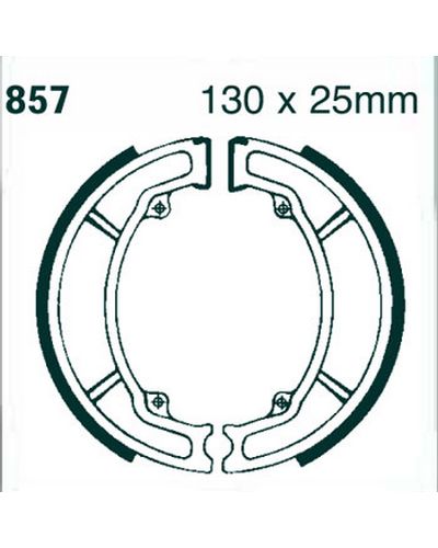 Machoires Frein Moto EBC Jeu de machoires EBC-857