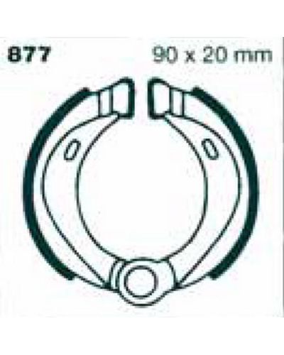 Machoires Frein Moto EBC Jeu de machoires EBC-877