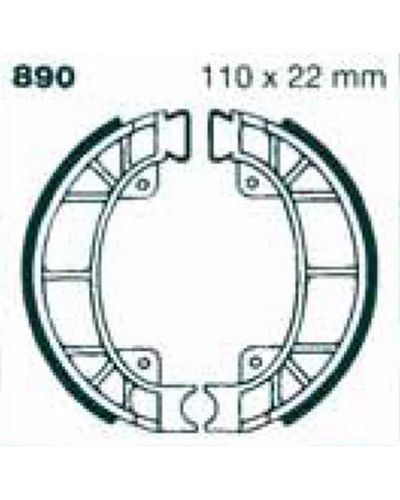 Machoires Frein Moto EBC Jeu de machoires EBC-890