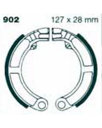 Machoires Frein Moto EBC Jeu de machoires EBC-902