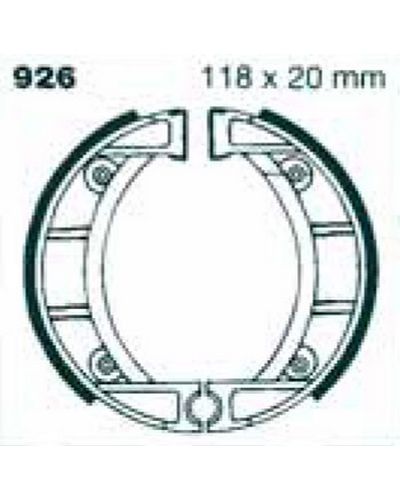 Machoires Frein Moto EBC Jeu de machoires EBC-926