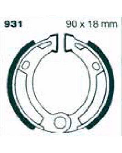 Machoires Frein Moto EBC Jeu de machoires EBC-931