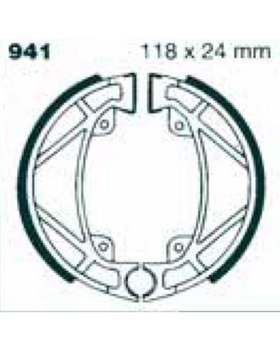 Machoires Frein Moto EBC Jeu de machoires EBC-941