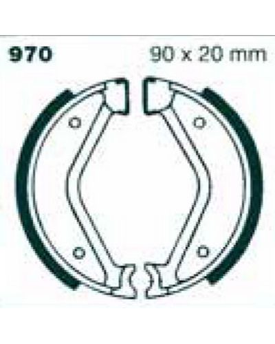 Machoires Frein Moto EBC Jeu de machoires EBC-970