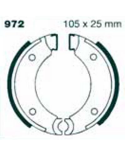 Machoires Frein Moto EBC Jeu de machoires EBC-972