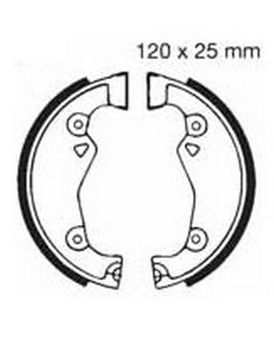 Machoires Frein Moto EBC Jeu de machoires EBC-976