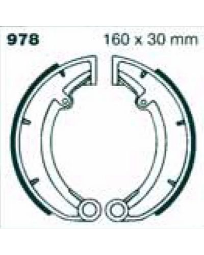 Machoires Frein Moto EBC Jeu de machoires EBC-978