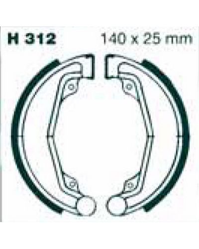 Machoires Frein Moto EBC Jeu de machoires EBC-H312