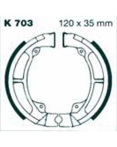 Machoires Frein Moto EBC Jeu de machoires EBC-K703