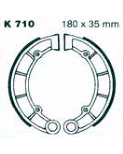 Machoires Frein Moto EBC Jeu de machoires EBC-K710