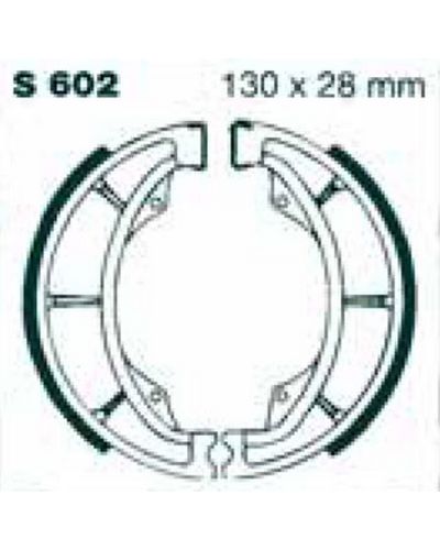 Machoires Frein Moto EBC Jeu de machoires EBC-S602