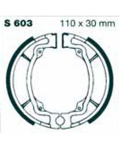 Machoires Frein Moto EBC Jeu de machoires EBC-S603