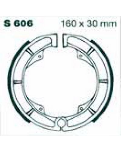 Machoires Frein Moto EBC Jeu de machoires EBC-S606