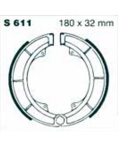 Machoires Frein Moto EBC Jeu de machoires EBC-S611