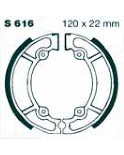 Machoires Frein Moto EBC Jeu de machoires EBC-S616